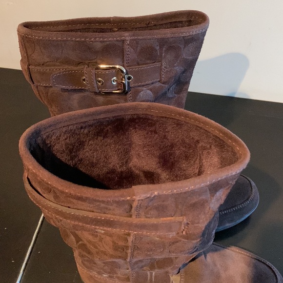 COACH Tanesha brown suede winter boots - Picture 3 of 5